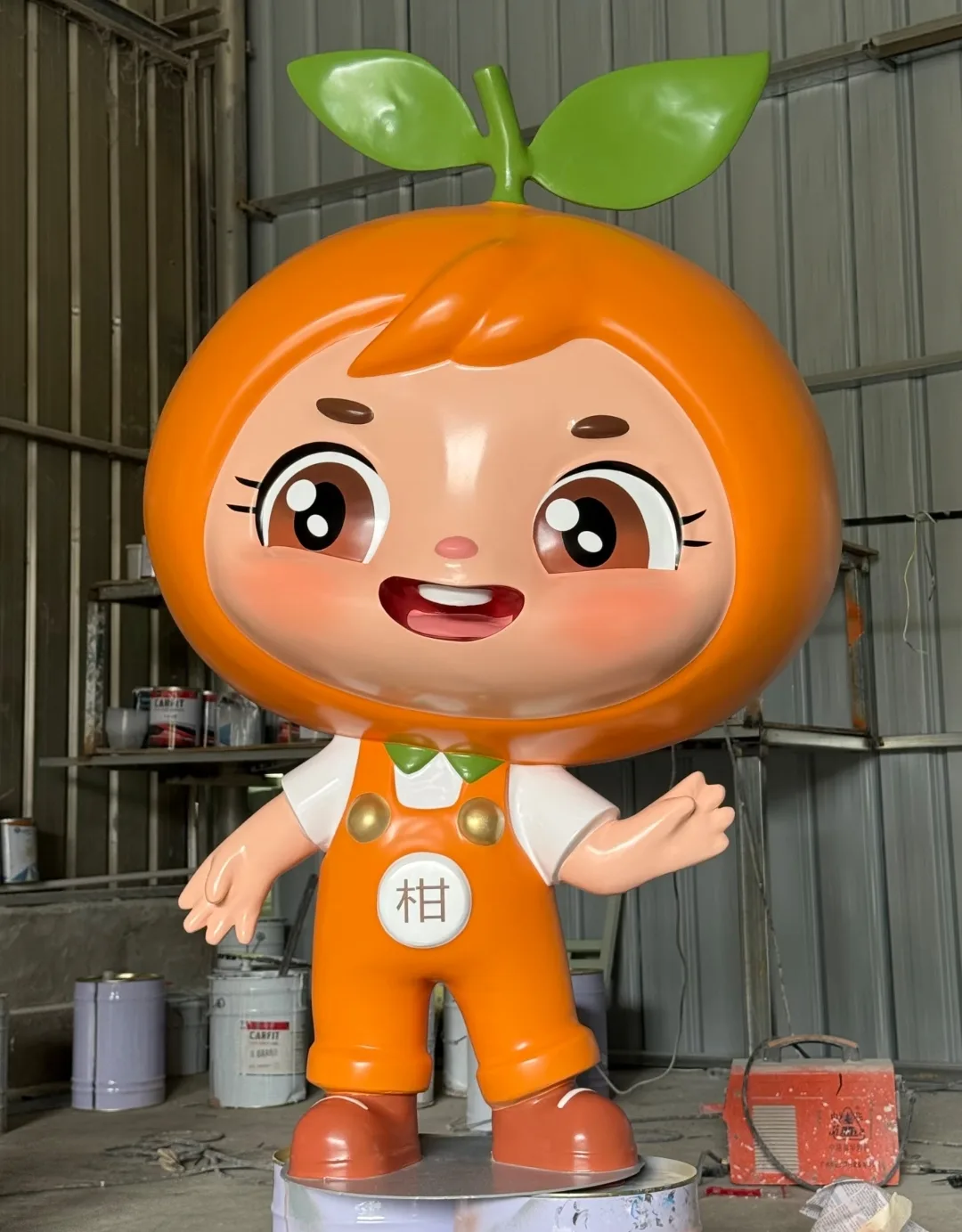 Custom Fiberglass Citrus Mascot Sculptures for Brand Promotion