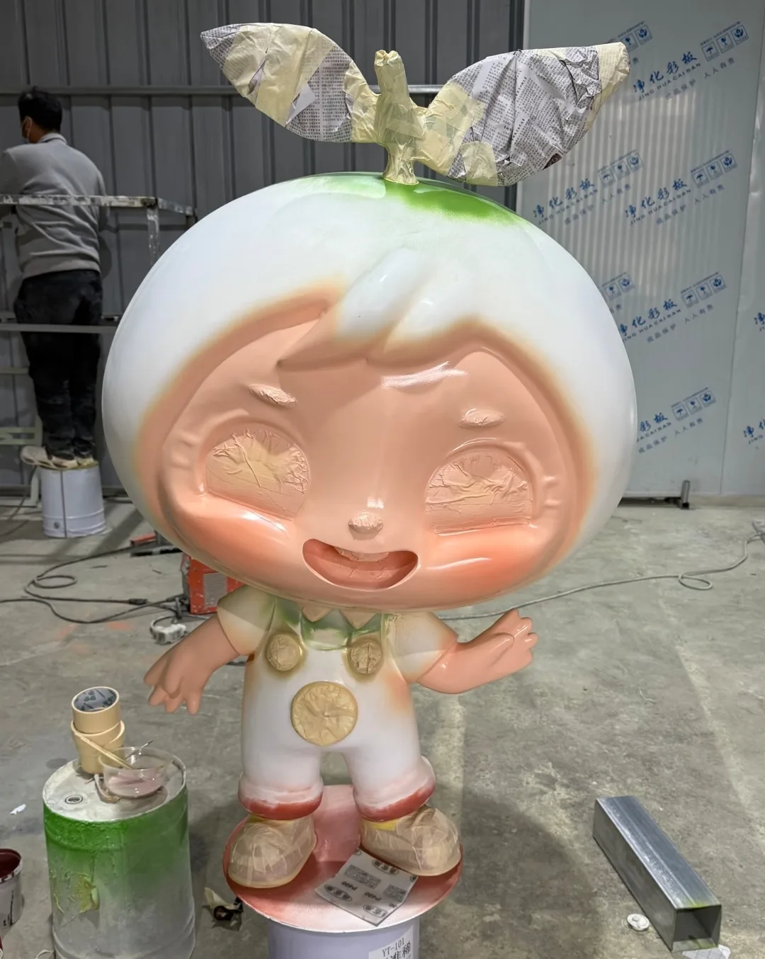 Custom Fiberglass Citrus Mascot Sculptures for Brand Promotion — view 2