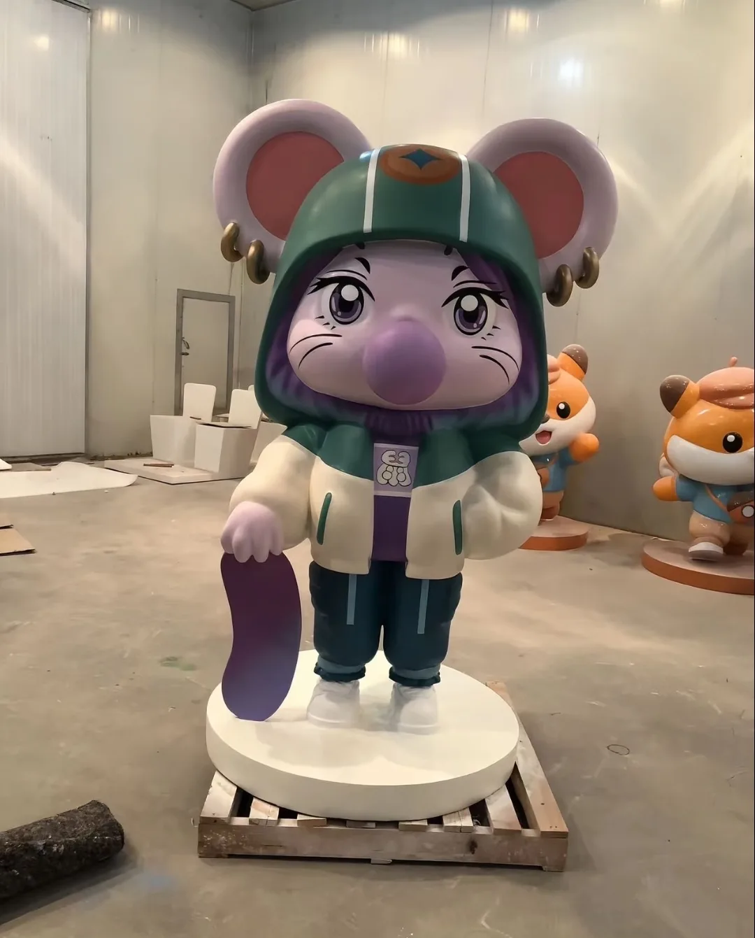 Custom Fiberglass Zodiac Mascot Sculptures for Commercial Use