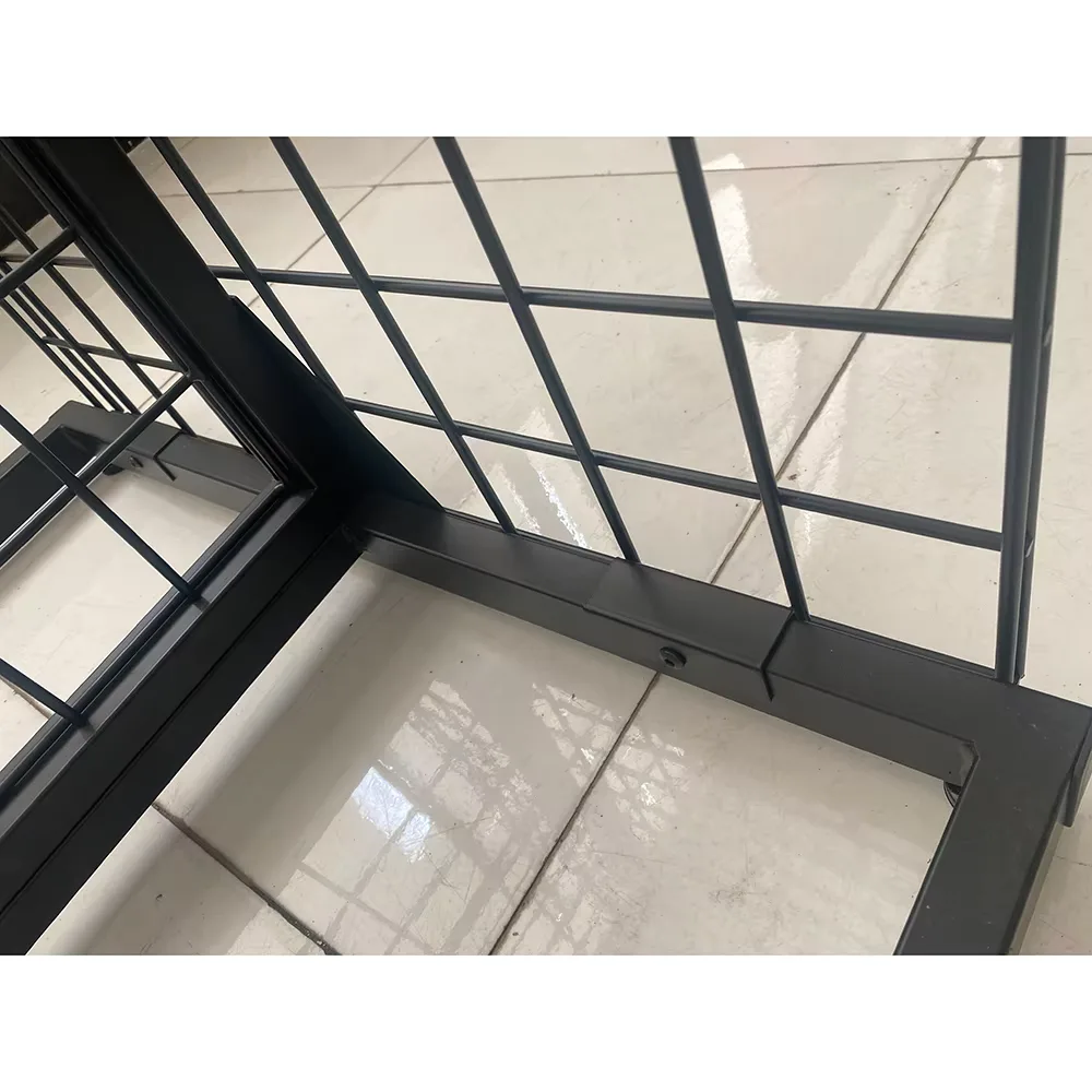 Custom Floor Metal Grid Clothing Rack Display T Shirt Display Stands Wire Grid Wall Unit Display Stands — product detail 3