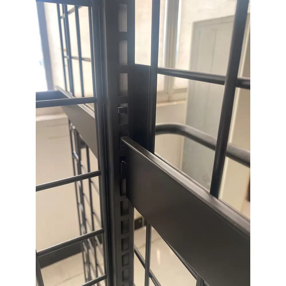 Custom Floor Metal Grid Clothing Rack Display T Shirt Display Stands Wire Grid Wall Unit Display Stands — view 4