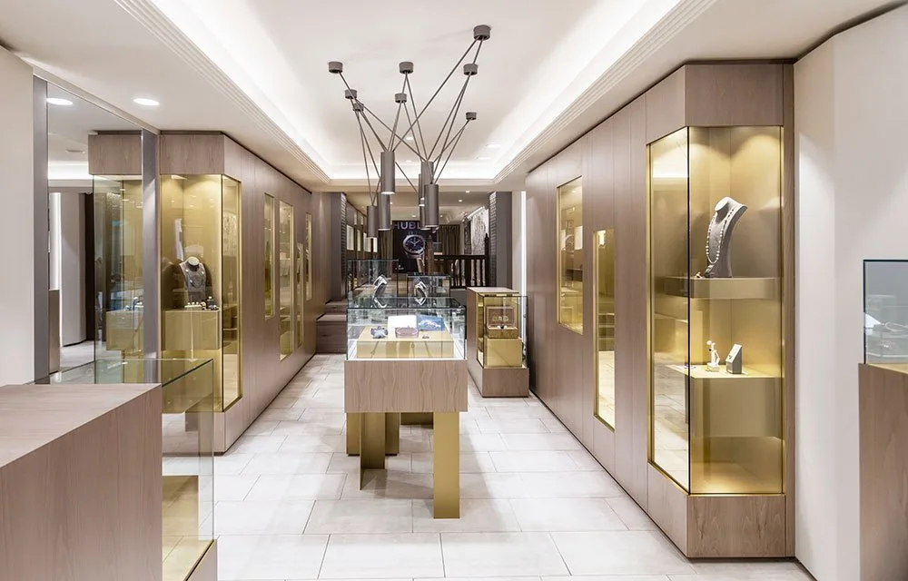Custom Luxury Jewelry Store Display Cabinets | Wood Glass Jewellery Shop Interior Fixtures