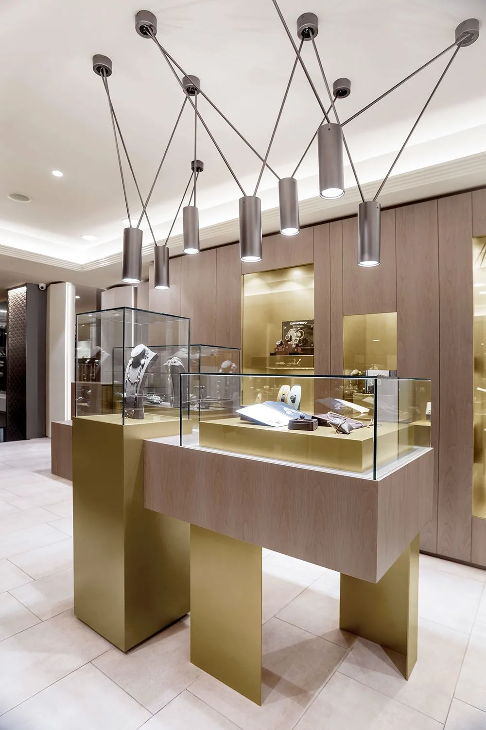 Custom Luxury Jewelry Store Display Cabinets | Wood Glass Jewellery Shop Interior Fixtures — view 4
