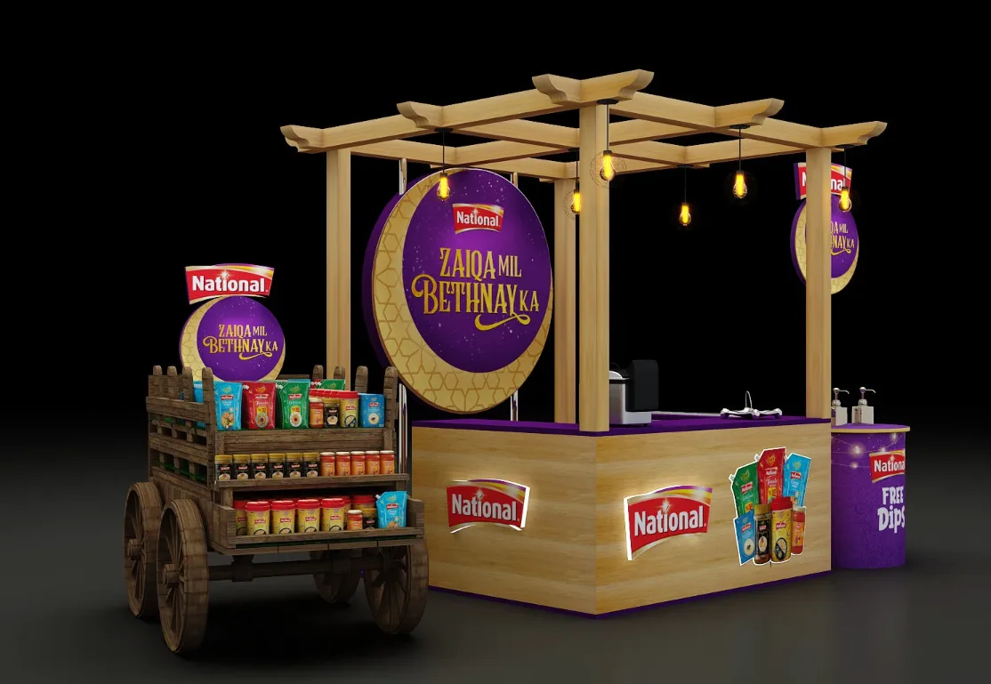 Custom Ramadan Promotion Stand and Cart — view 3