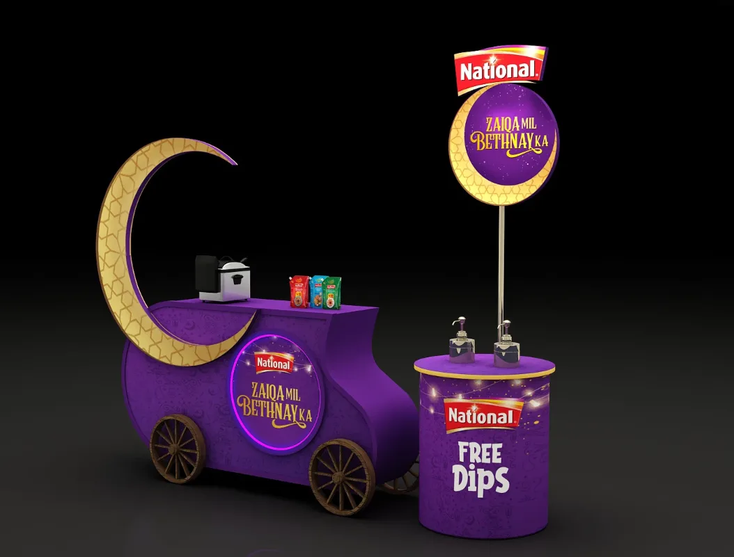 Custom Ramadan Promotion Stand and Cart — view 6