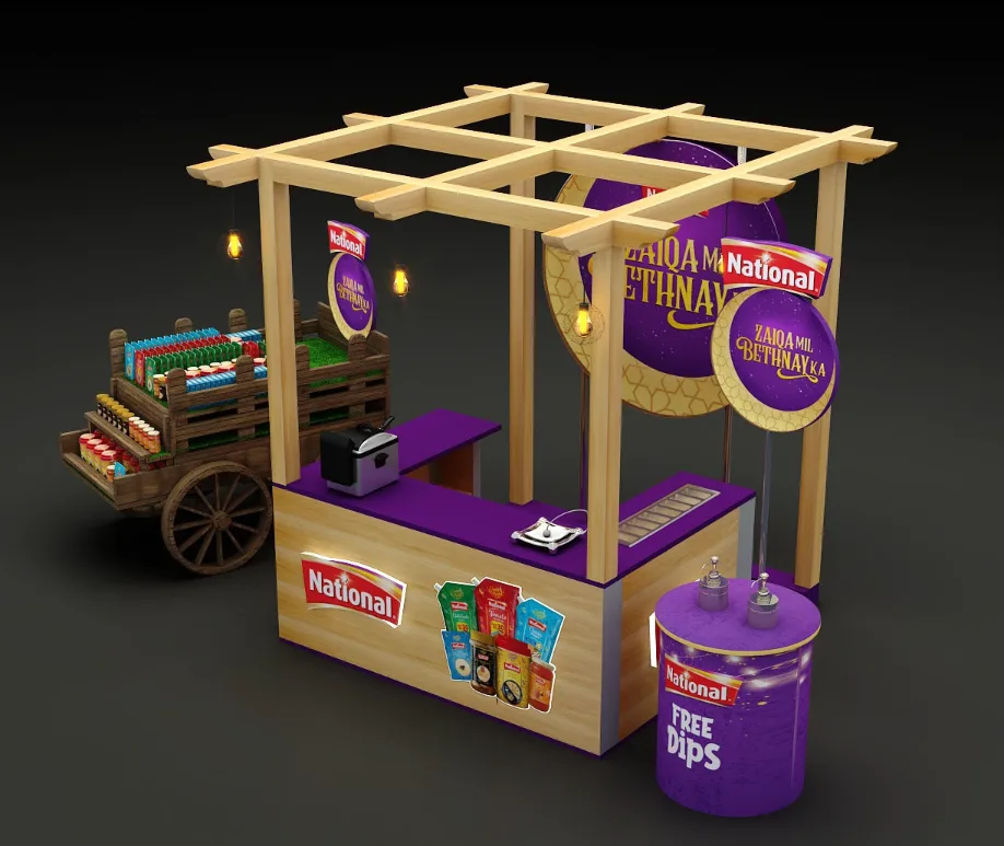 Custom Ramadan Promotion Stand and Cart — view 2