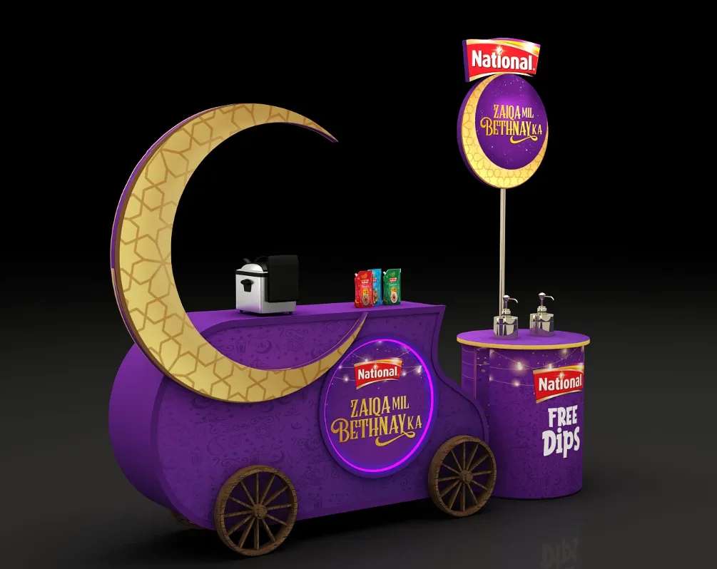 Custom Ramadan Promotion Stand and Cart — view 5