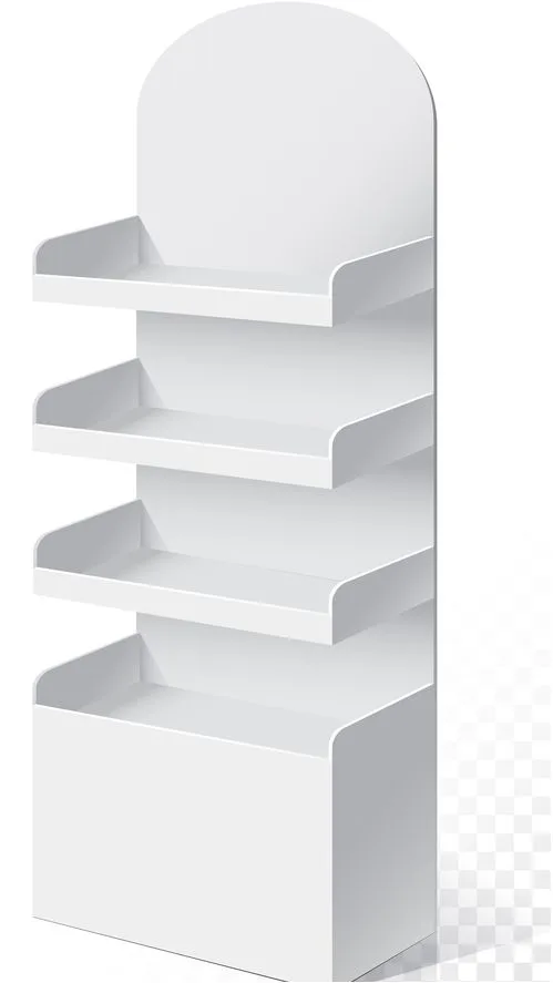 Custom White Retail Floor Display Stand Series — view 3