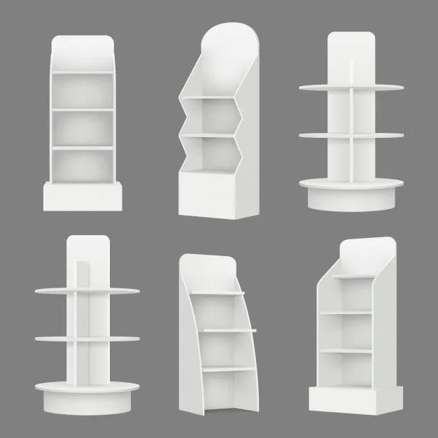 Custom White Retail Floor Display Stand Series — view 2