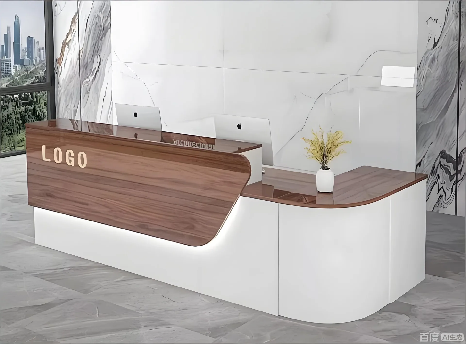 Customizable Commercial Reception Desk – Strict Quality Control, Superior Craftsmanship, 24/7 Support — view 3