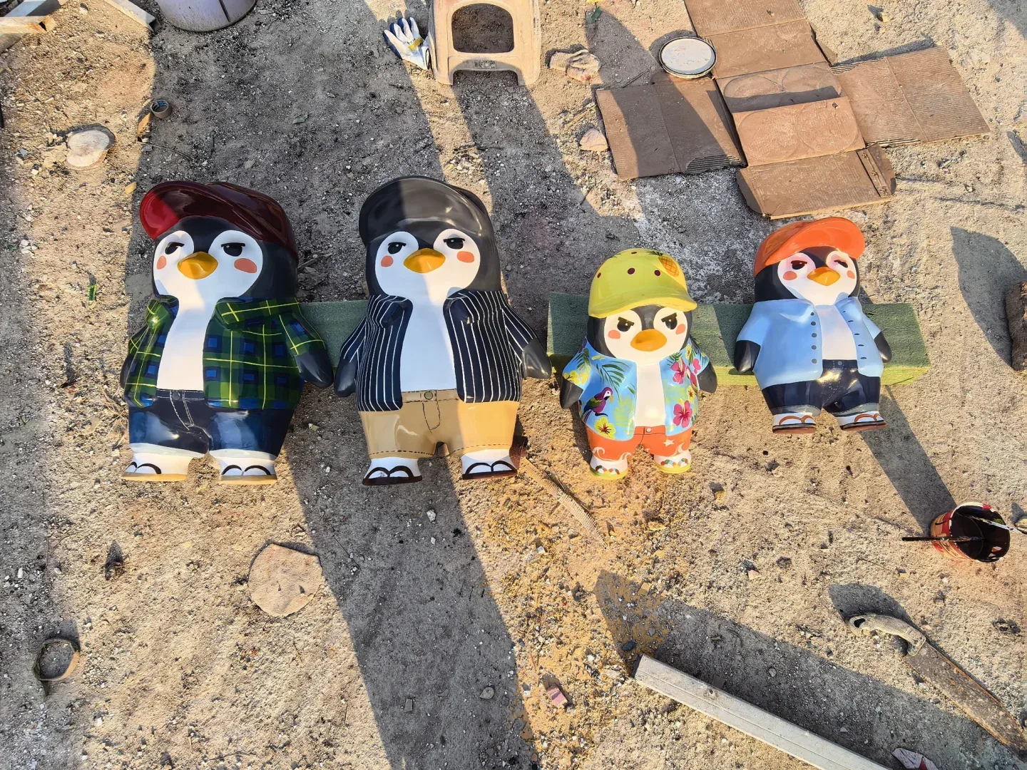 Customizable Fiberglass Penguin Sculptures for Business Spaces — view 4