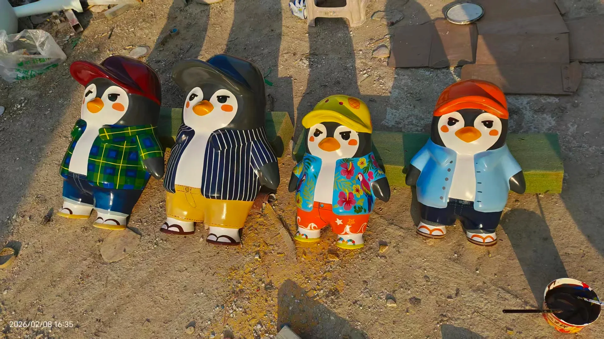 Customizable Fiberglass Penguin Sculptures for Business Spaces — view 5