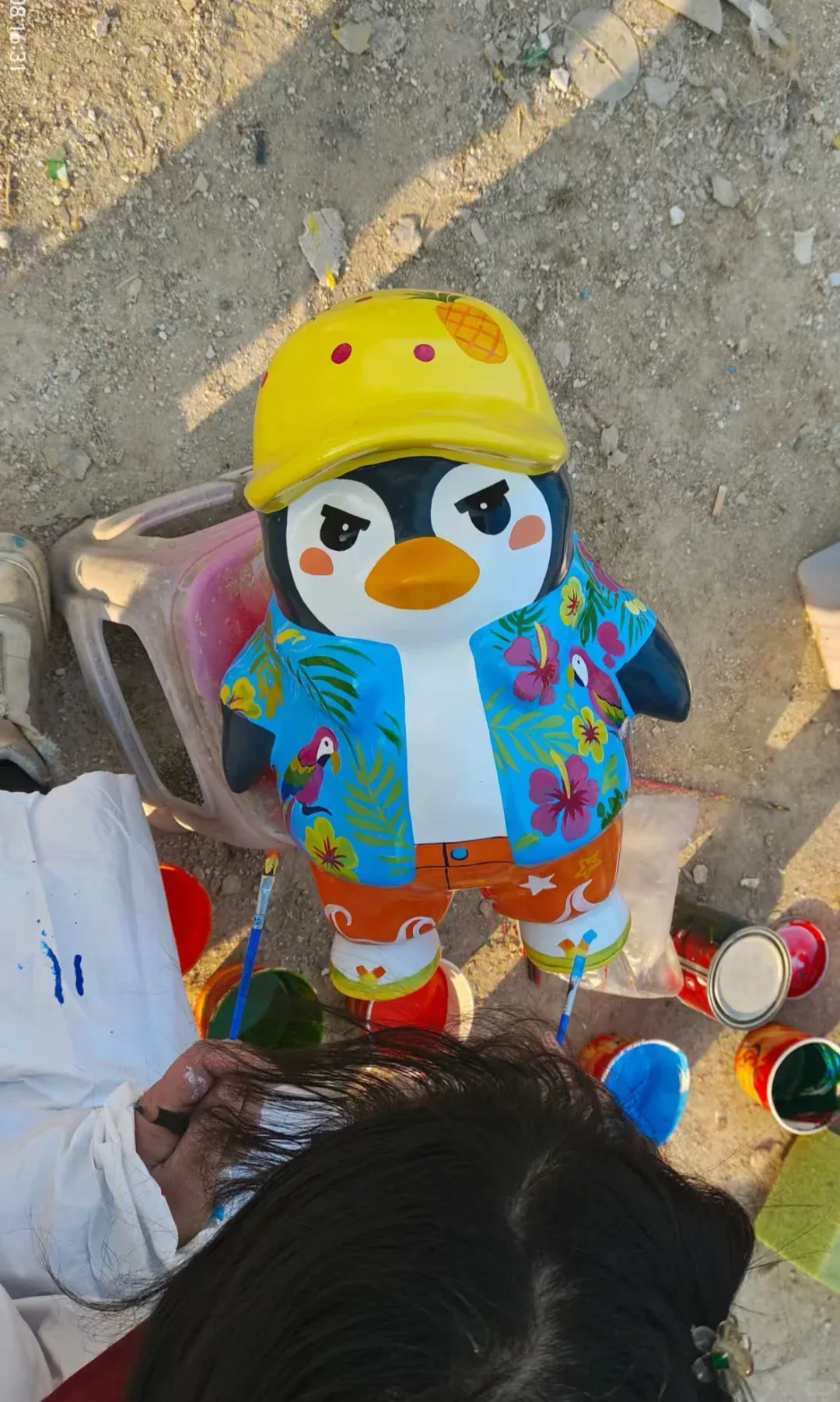 Customizable Fiberglass Penguin Sculptures for Business Spaces — view 2