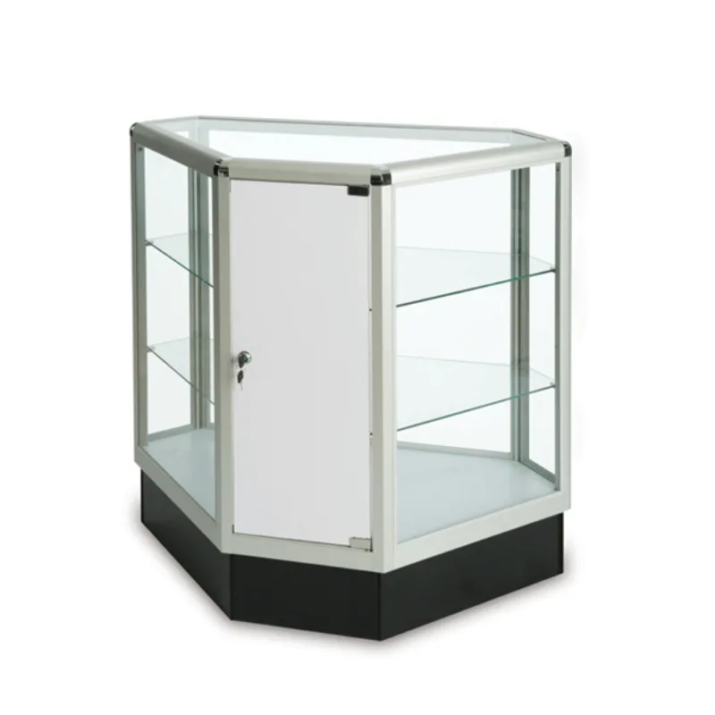 Customizable jewelry display showcase & glass display stand — view 2