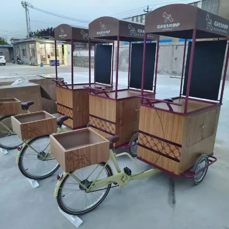 Customizable Vintage Pedal Coffee Bike For Outdoor Street Side Drink Retail Kiosk — view 6