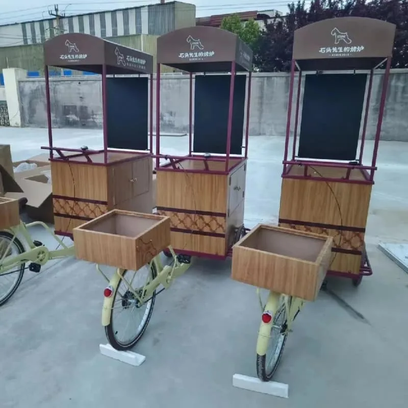 Customizable Vintage Pedal Coffee Bike For Outdoor Street Side Drink Retail Kiosk — view 5
