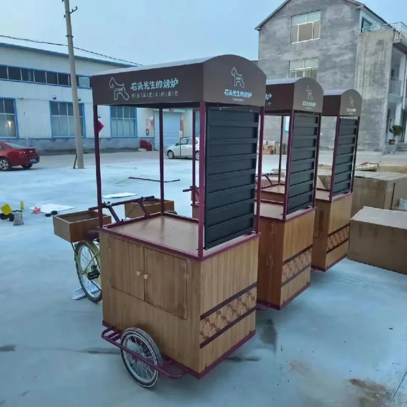 Customizable Vintage Pedal Coffee Bike For Outdoor Street Side Drink Retail Kiosk — view 7