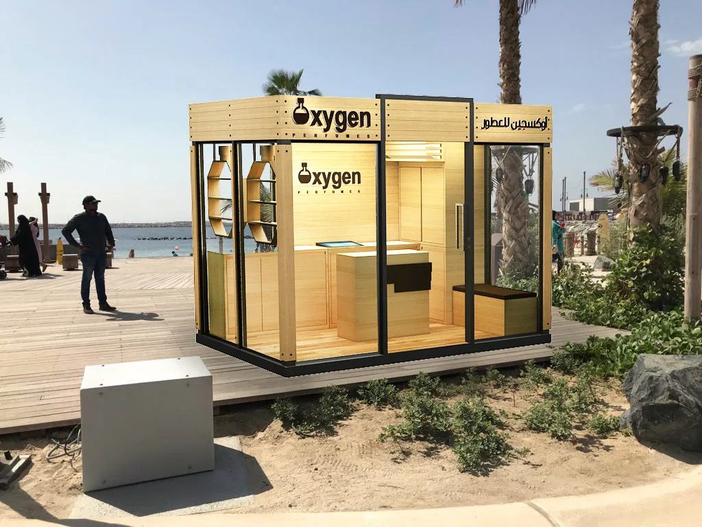 Customizable Wooden Perfume Kiosk for Multi-Scene Retail — view 3
