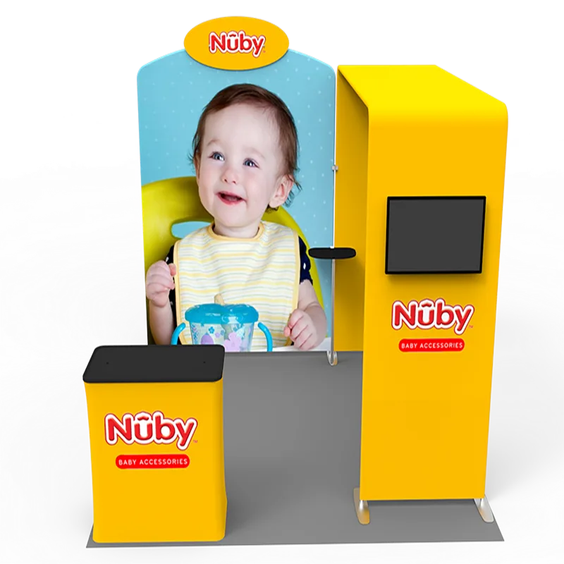 Customized exhibition booth design for brand promotion tools with led screen — view 4