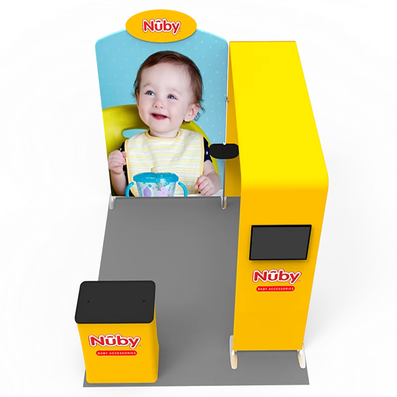 Customized exhibition booth design for brand promotion tools with led screen — view 5