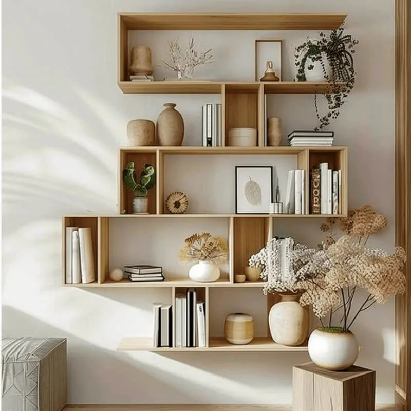 Customized furniture storage display wall cabinets & unique store display case — view 3