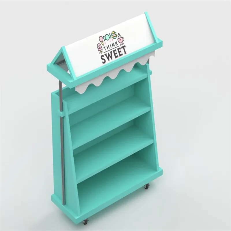 Cute Mint Green Candy Shelf & Candy Retail Shop Display Rack
