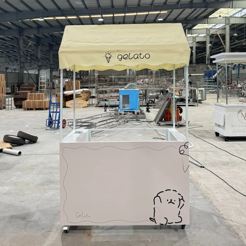 Cute Mobile Gelato Ice Cream Cart For Party And Event Rental Service — view 3