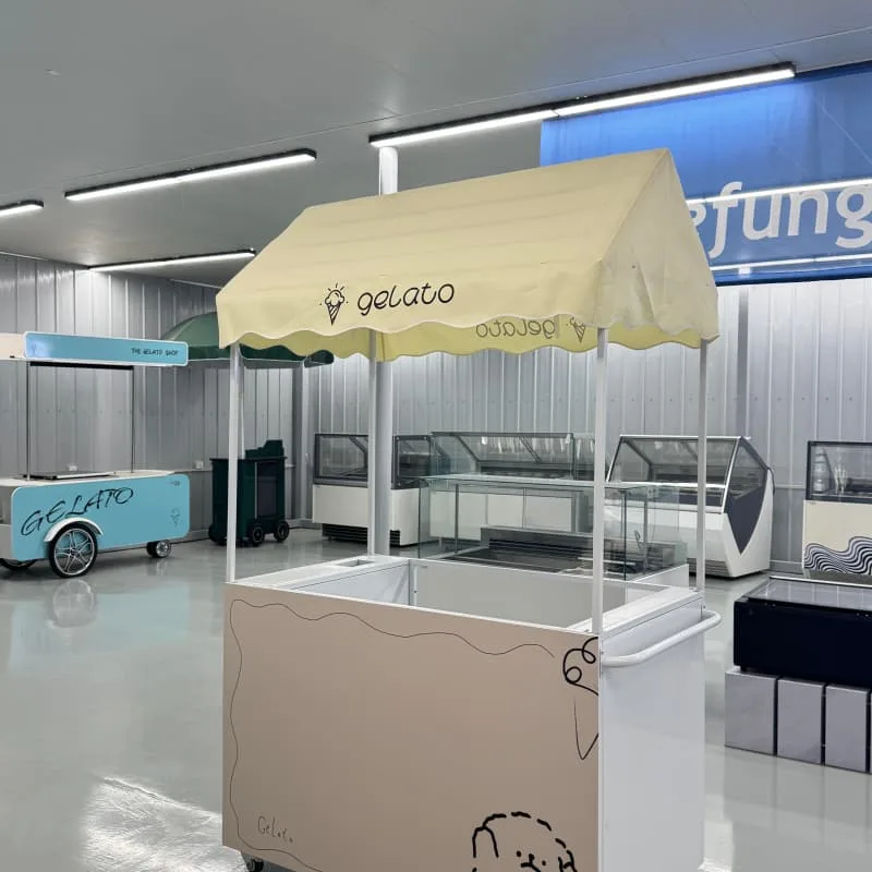Cute Mobile Gelato Ice Cream Cart For Party And Event Rental Service — view 5