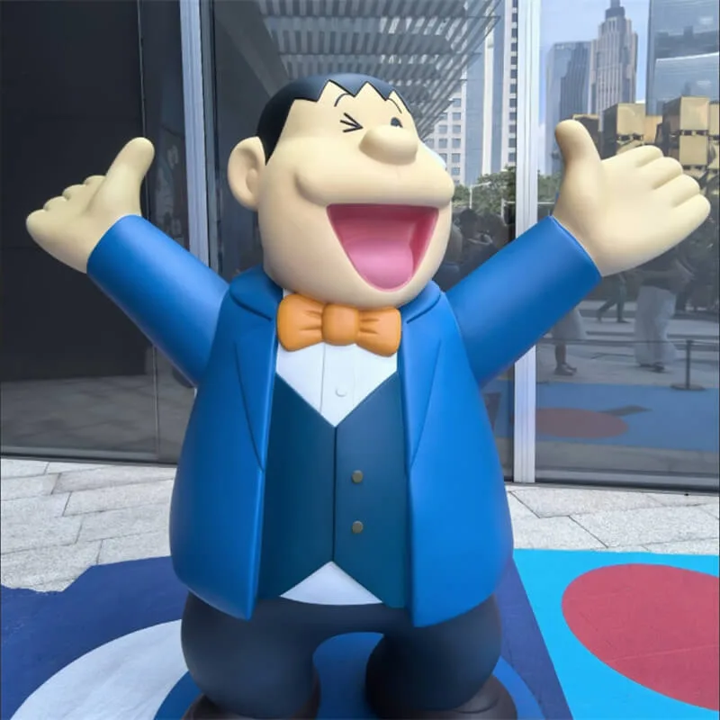 Doraemon Series Fiberglass Sculptures | Mall IP Decor Statues | Outdoor Blue Theme Anime Character Ornaments — view 4