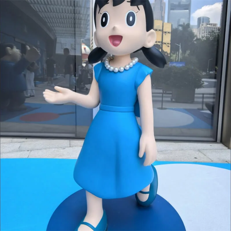 Doraemon Series Fiberglass Sculptures | Mall IP Decor Statues | Outdoor Blue Theme Anime Character Ornaments — view 3