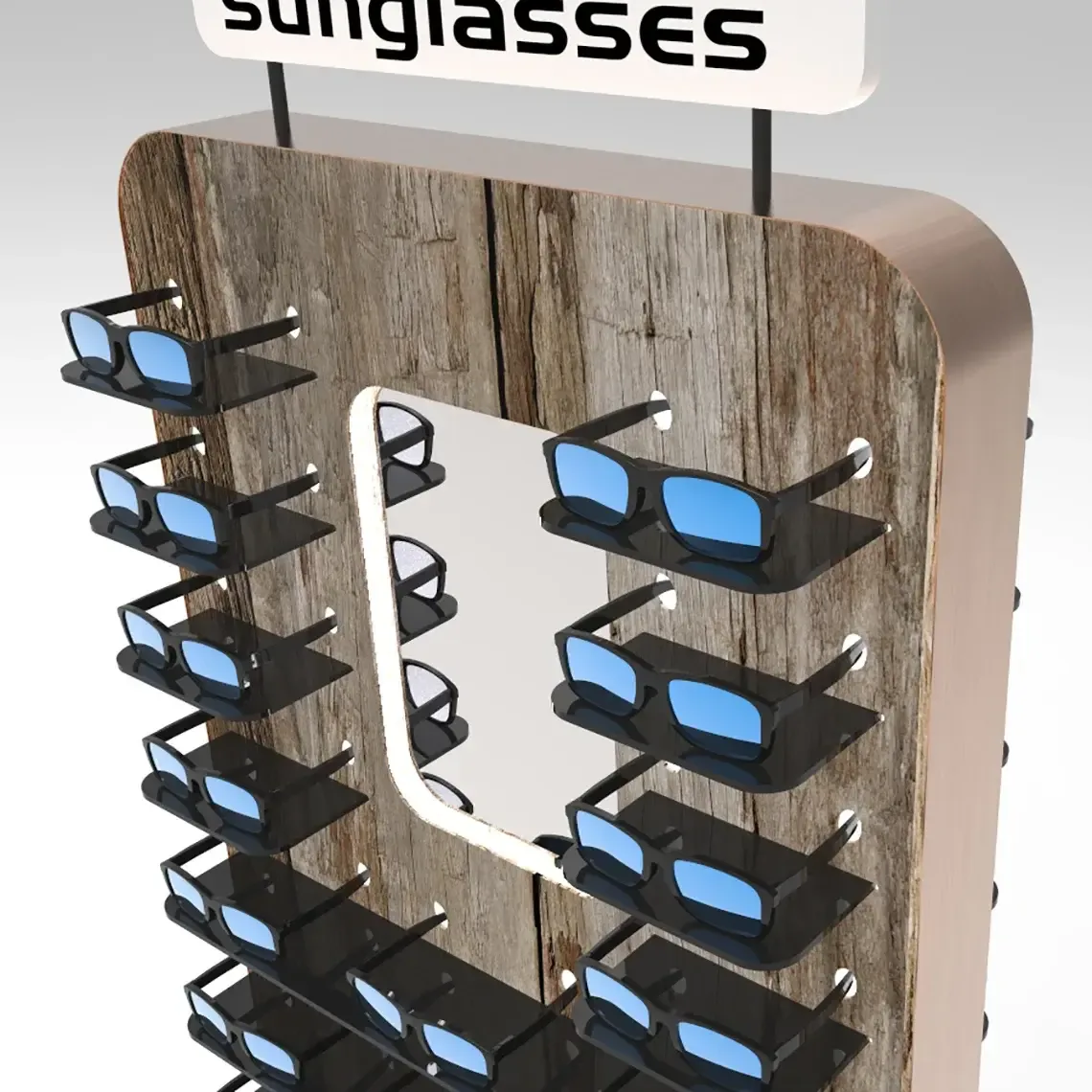 Double-Sided Opticians & Sunglasses Display Stand | Modern, Customizable Retail Solution — view 3
