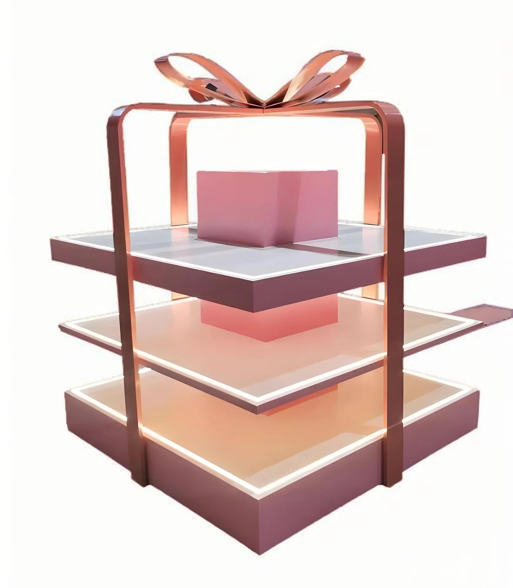Dreamy Christmas display rack custom cosmetics display stand — view 3