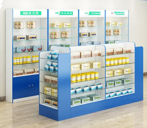 Durable functional pharmacy rack design & medicine store furniture — view 4