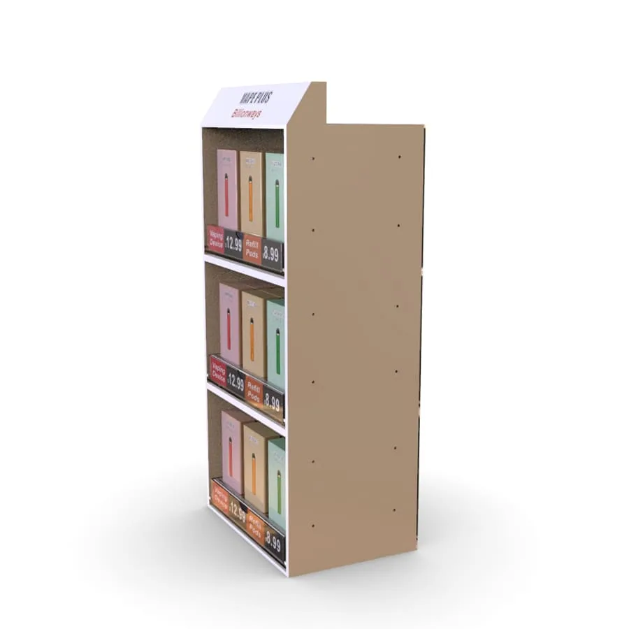 Durable vape display stand customized e-cigarette shop display showcase for sale — view 4