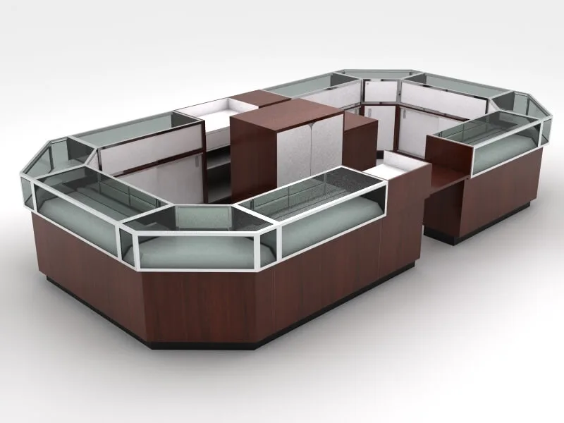 Elegant and luxurious jewelry display showcase custom watch display stand — view 3