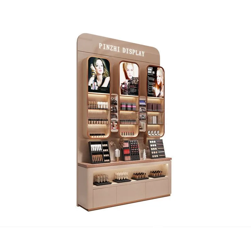 Elegant Illuminated Cosmetics Display Cabinet & Style Meets Function Showcase — view 3