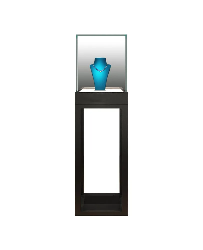 Elegant Jewelry display cabinet & free-standing museum display case for sale — view 3