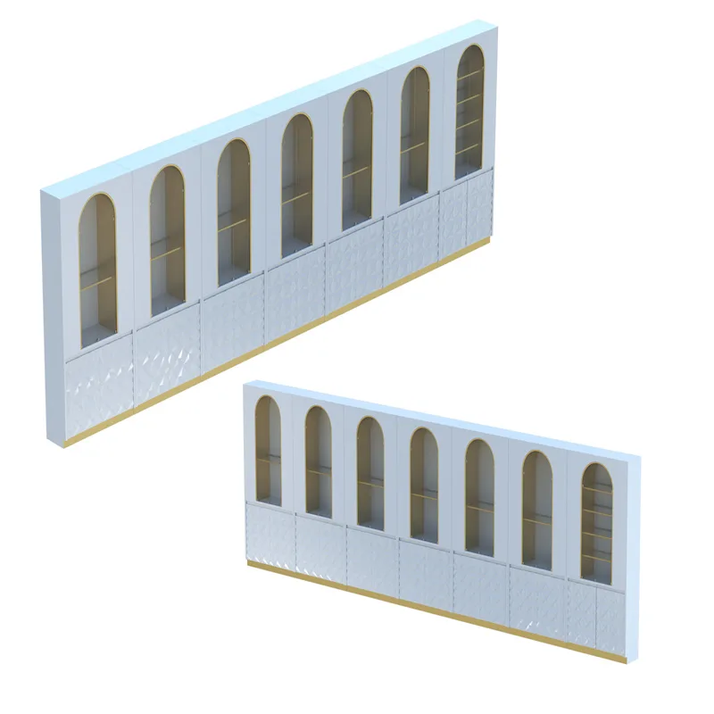 Elegant perfume display wall cabinet & display showcase for sale — view 3