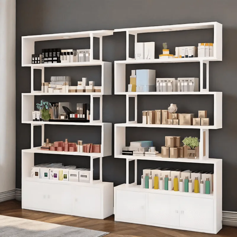 Eye-catching bookstore display racks & custom home plant display cabinets — view 3