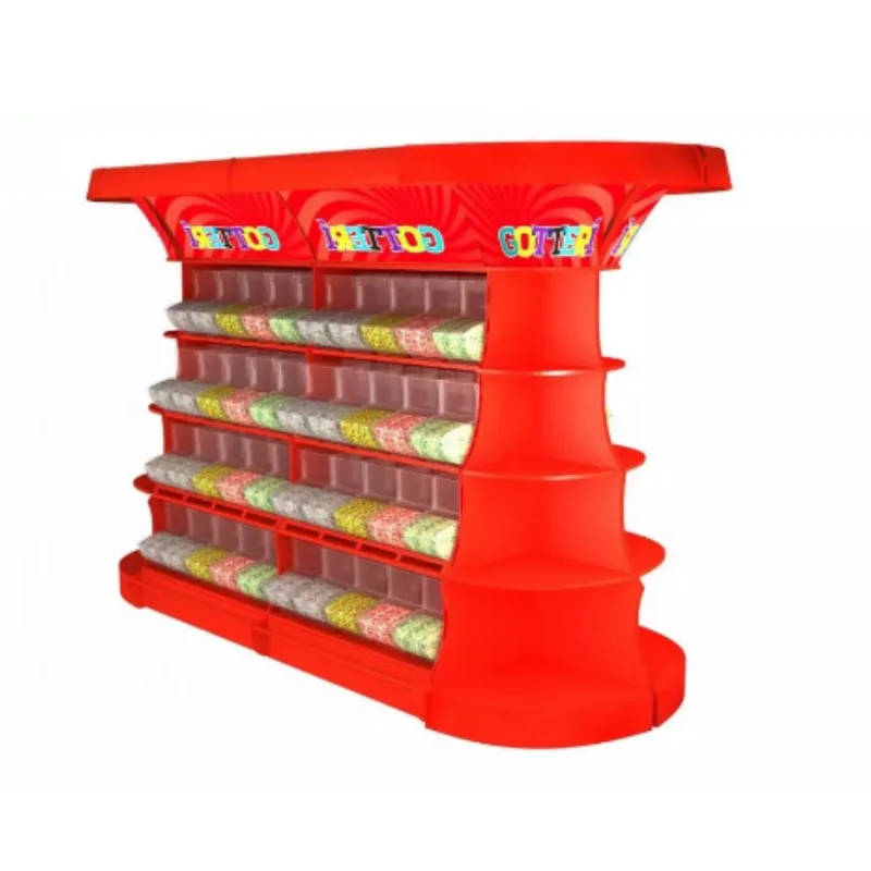 Eye-catching candy combination wall cabinet with MDF custom oversized snack space — view 2