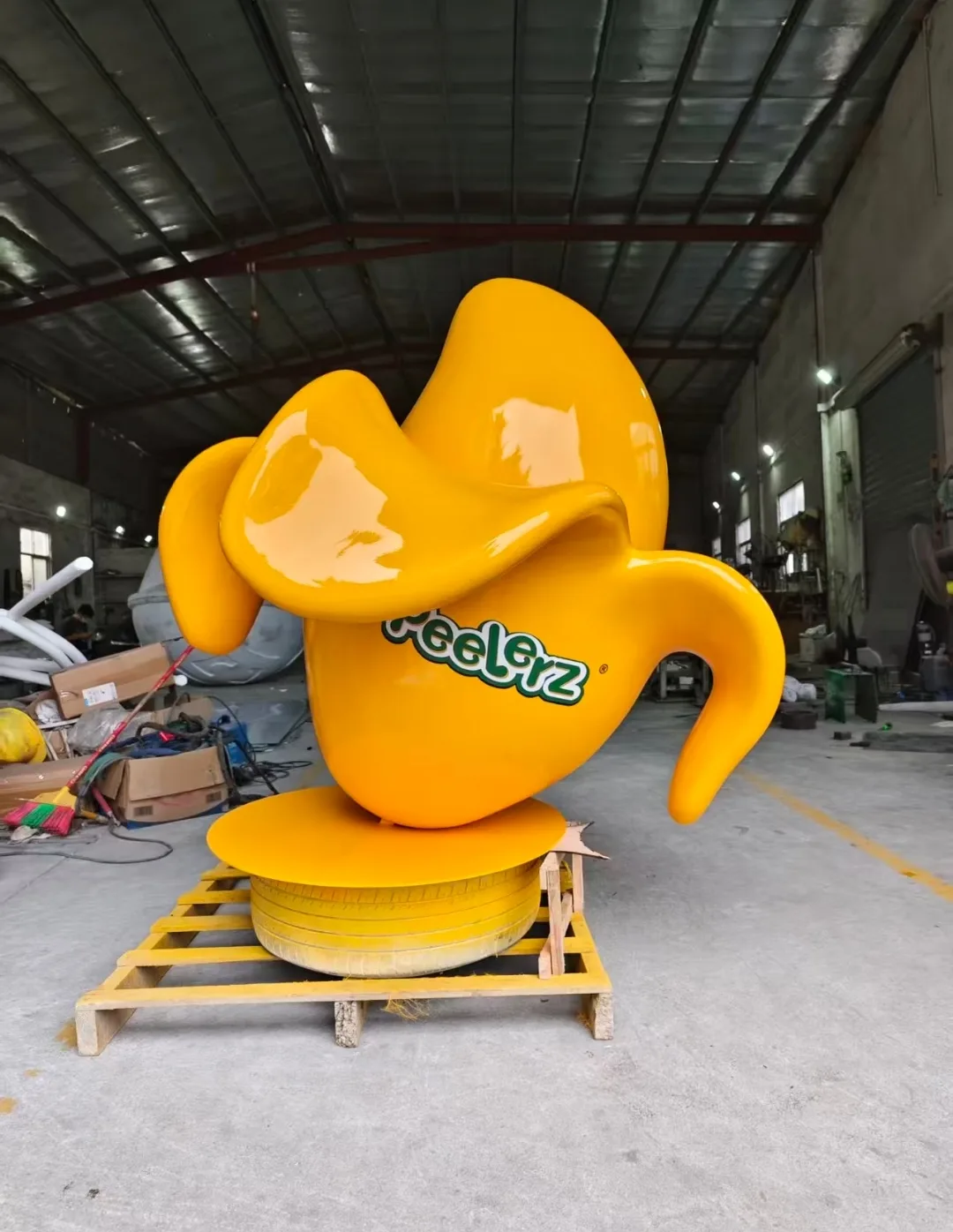 Eye-Catching Giant Mango Fiberglass Sculpture for Commercial & Event Use