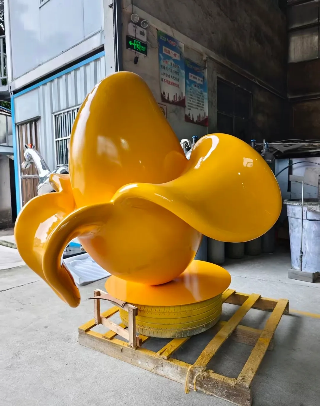 Eye-Catching Giant Mango Fiberglass Sculpture for Commercial & Event Use — view 2