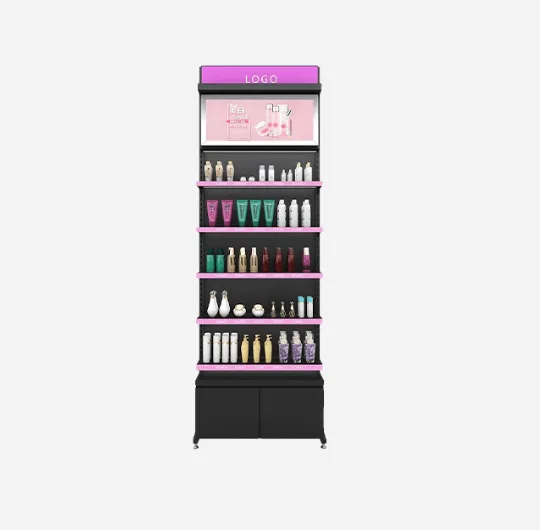 Fashion and cosmetics retail display cabinets customized cosmetics display racks — view 4