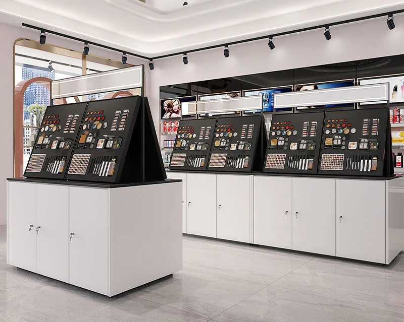 Fashion cosmetics retail store island display cabinet factory direct sales — view 3