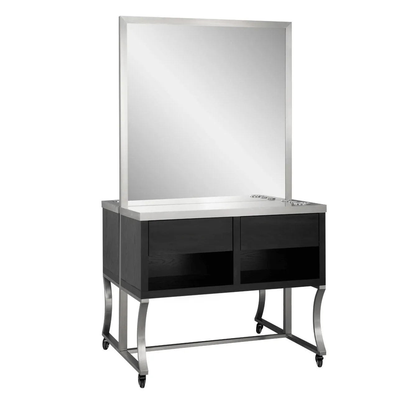 Fashion Double Sided Styling Station design hair salon furniture for sale — view 3