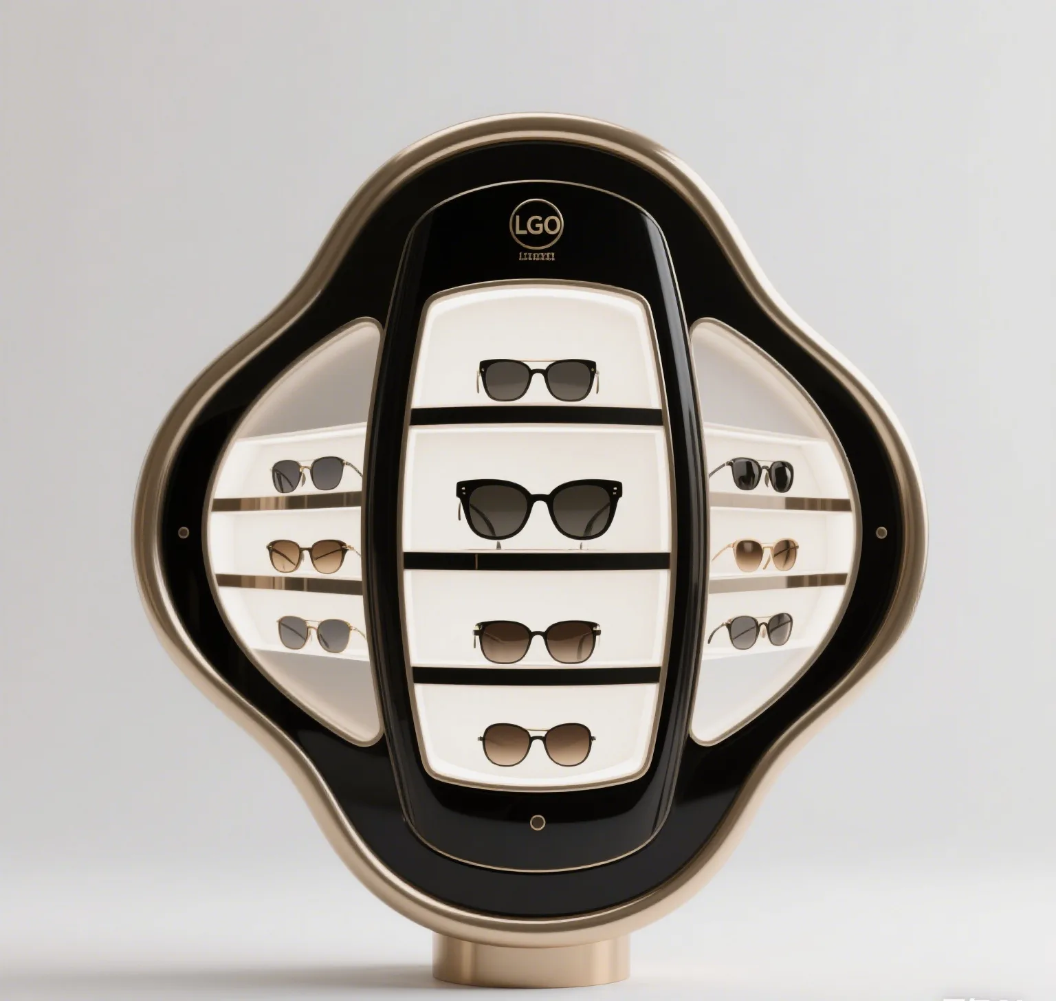 Fashionable special-shaped sunglasses display cabinet customized glasses&watch display stand — view 3