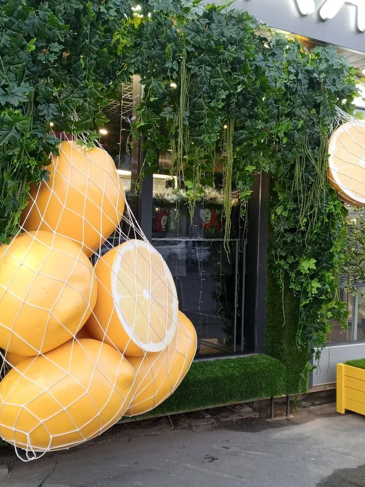Fiberglass Giant Lemons Sculpture For Shop Window & Outdoor Storefront Decor — view 2