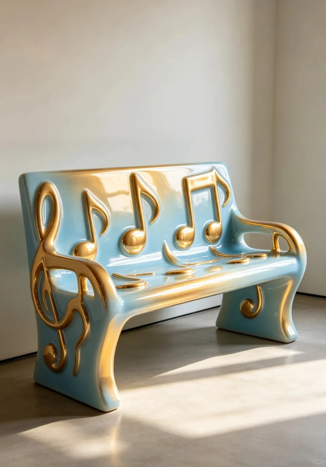 Fiberglass Music-Themed Sculptural Benches — Instagram-Worthy Seating for Parks, Malls & Music Venues — view 5
