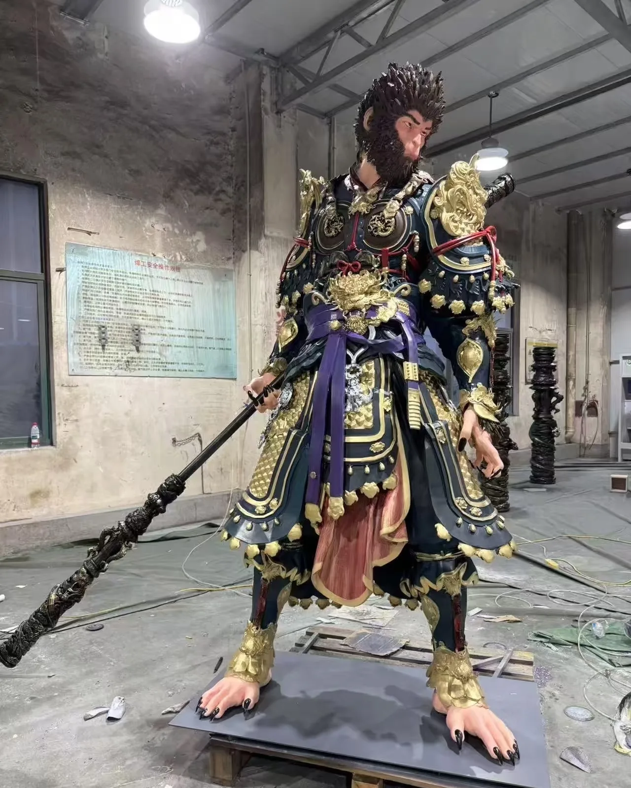 Fiberglass Sun Wukong Sculpture for Commercial Spaces — view 4