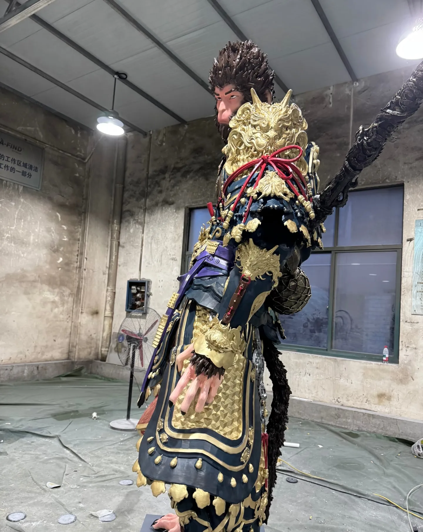 Fiberglass Sun Wukong Sculpture for Commercial Spaces — view 3